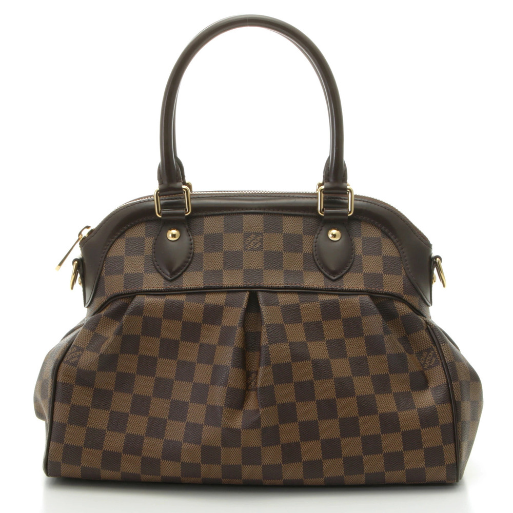 LOUIS VUITTON Trevi Damier Shoulder Bag Canvas Brown